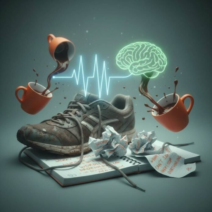 Sweaty running shoe, anxiety notes, heart-rate to brainwave.